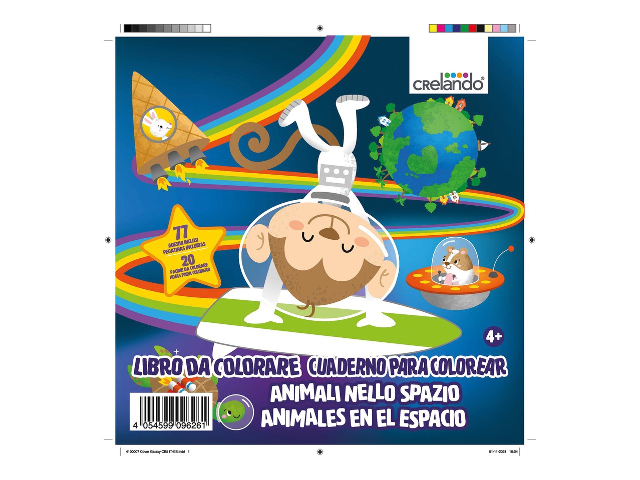 Album da colorare con paillettes e sticker