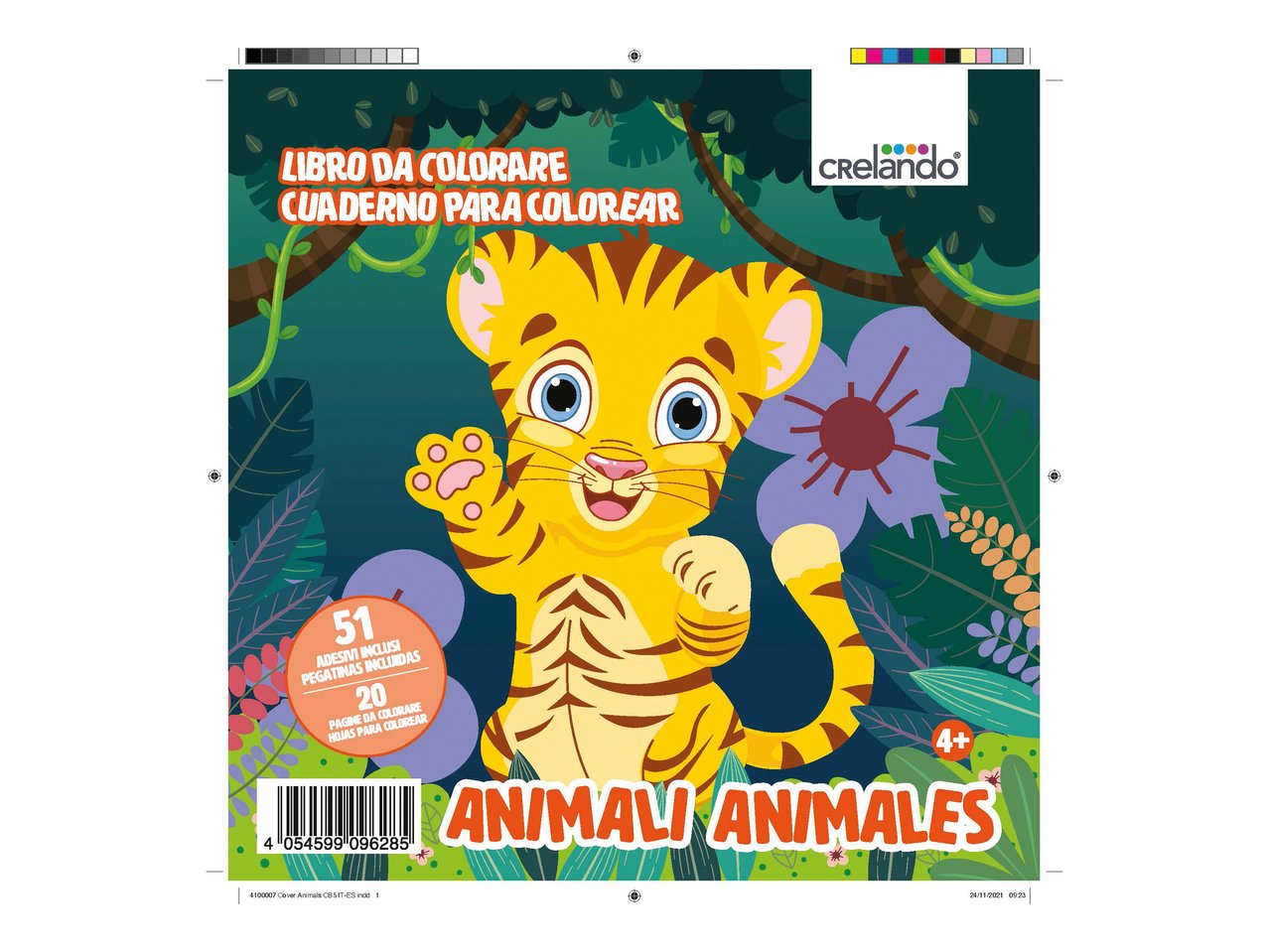 Album da colorare con paillettes e sticker