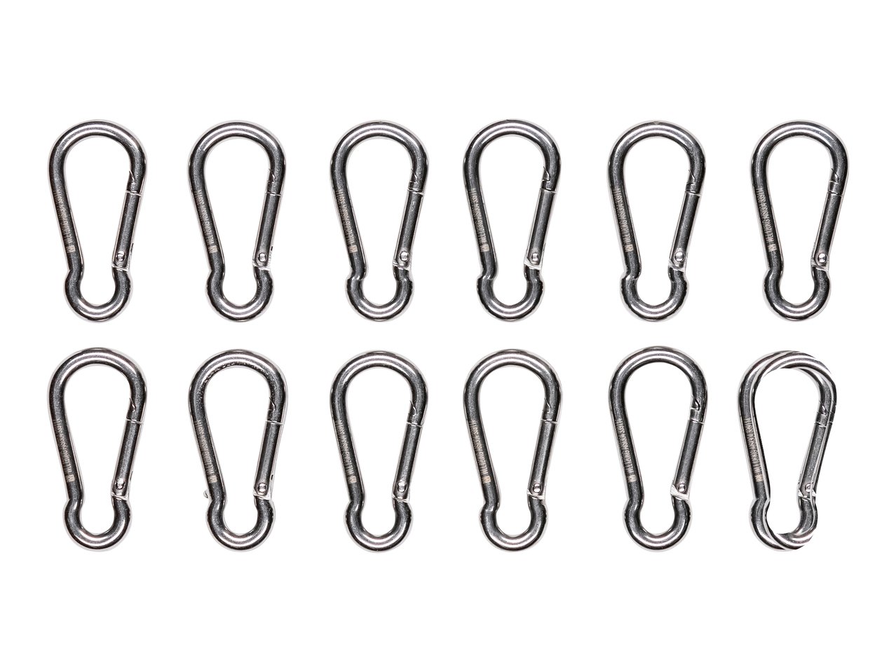 Set moschettoni o grilli a vite