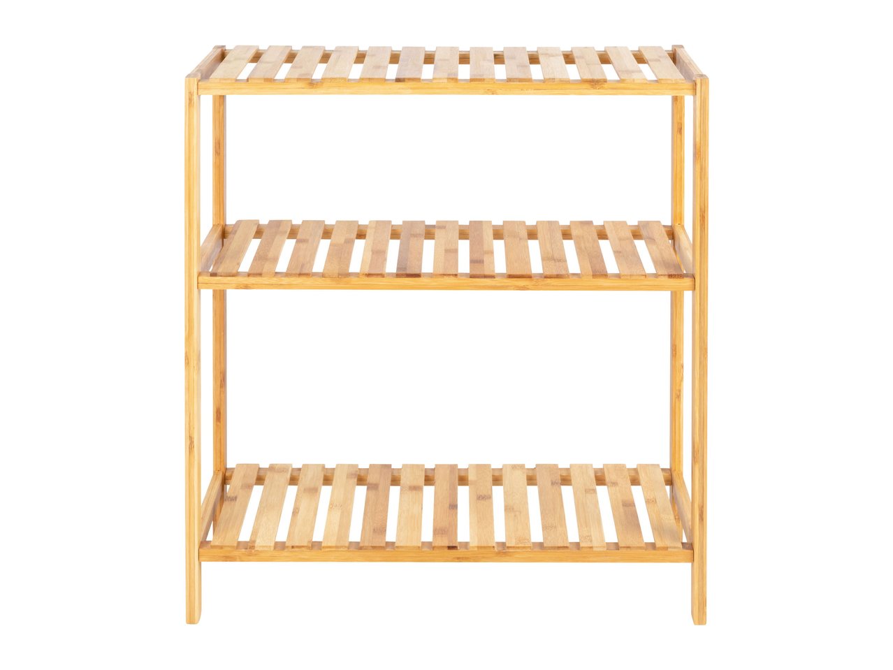 Scaffale a 3 ripiani in bambù