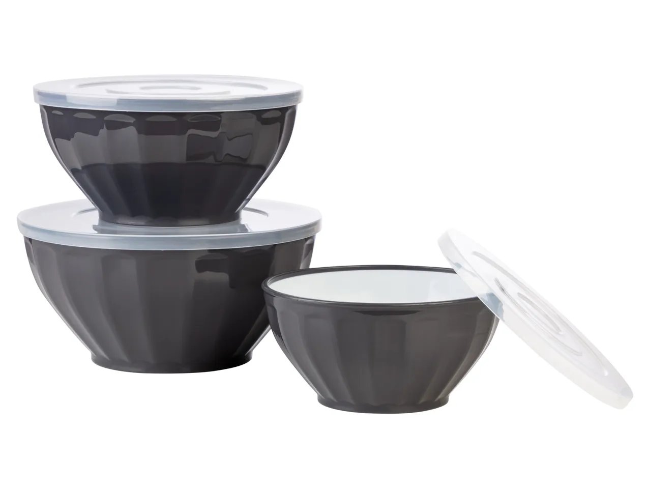 Set ciotole con coperchio