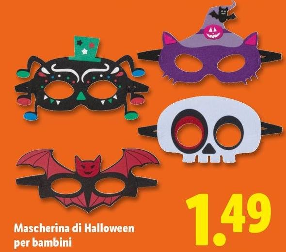 Mascherina Di Halloween Per Bambini