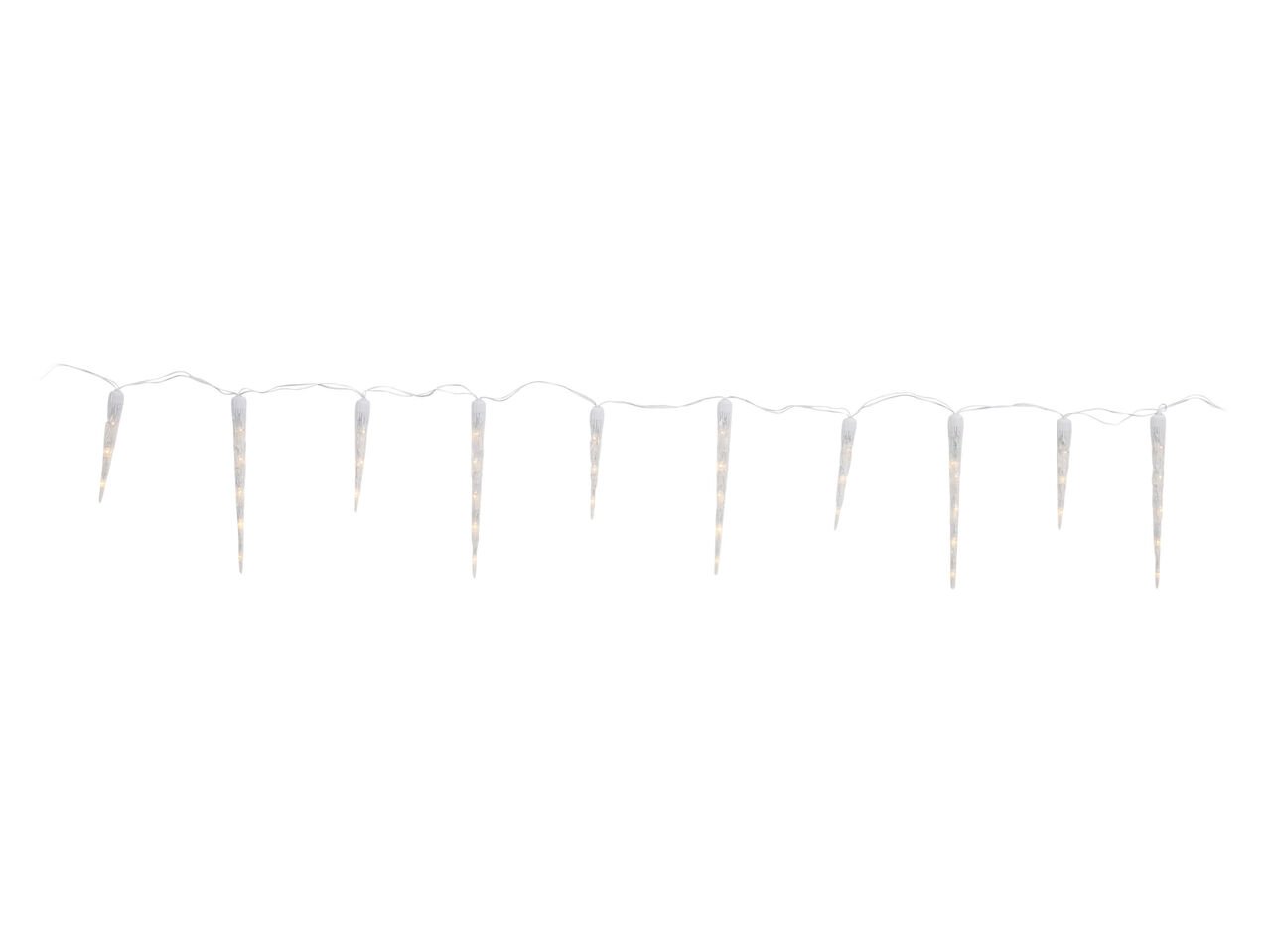 Catena luminosa con ghiaccioli