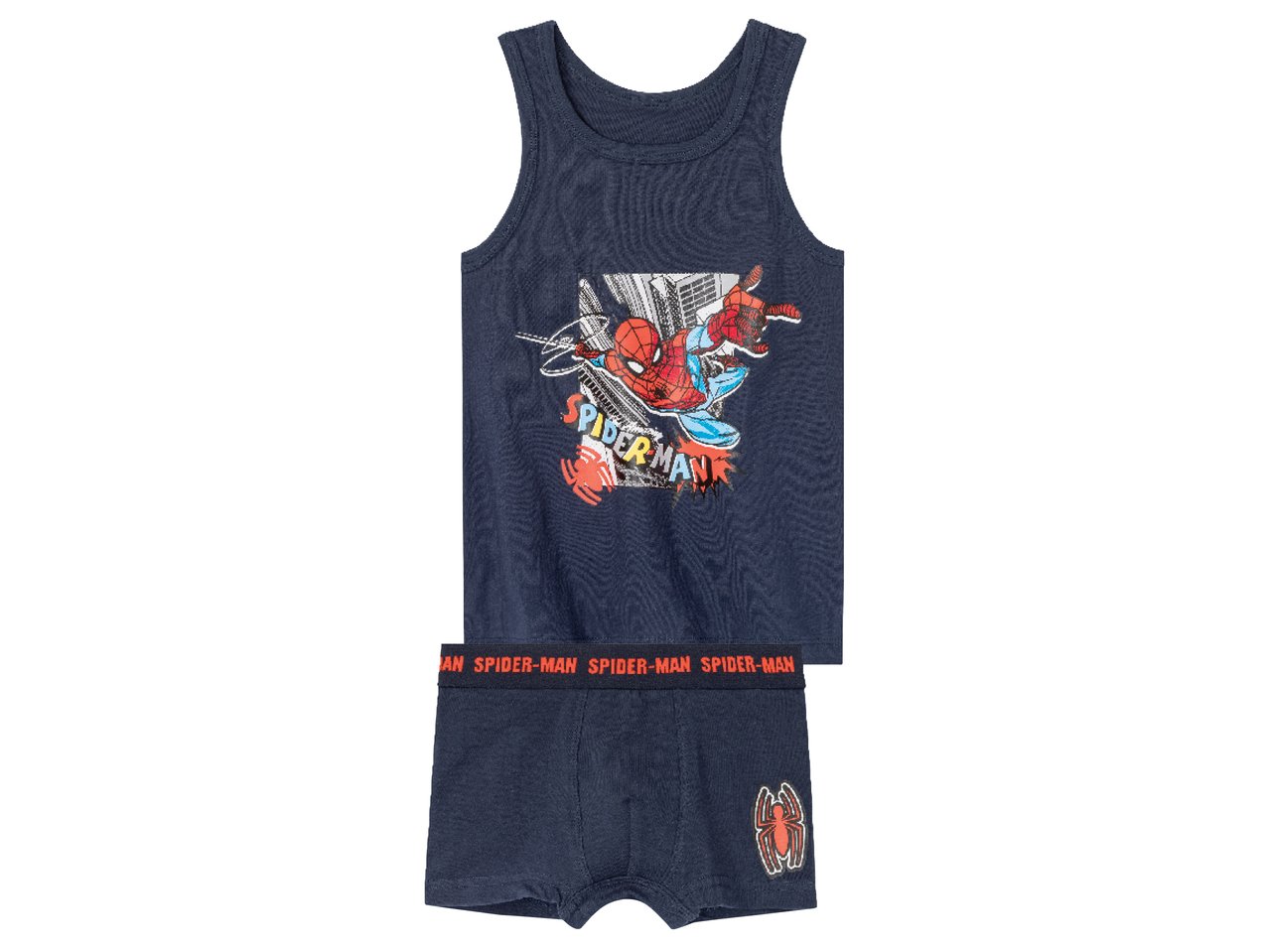 Coordinato intimo da bambino "Spiderman"
