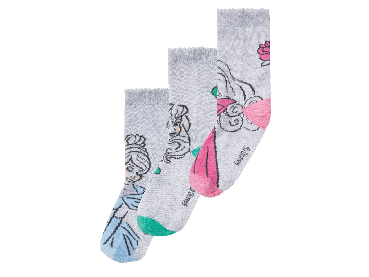 Calzini da bambina "Frozen, Il Re Leone, Disney Princess"