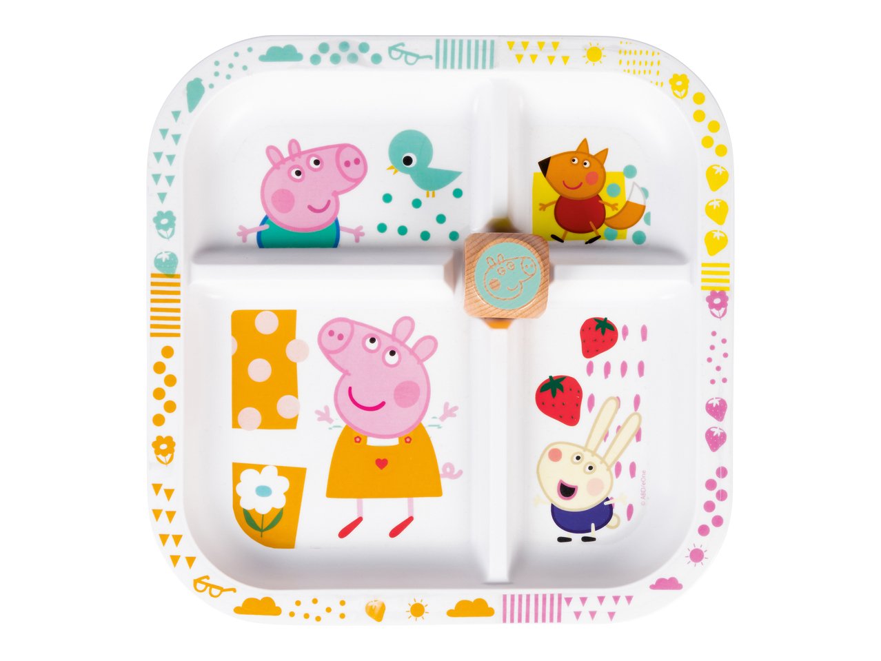 Piatto per bambini con dado "Paw Patrol, Peppa Pig”