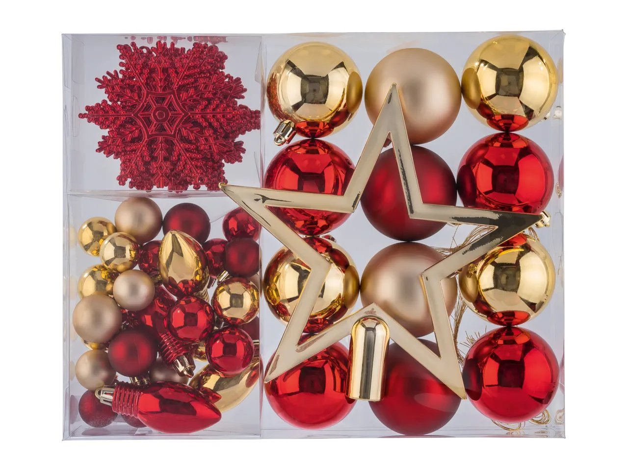 Decorazioni per albero di natale, 51 pezzi