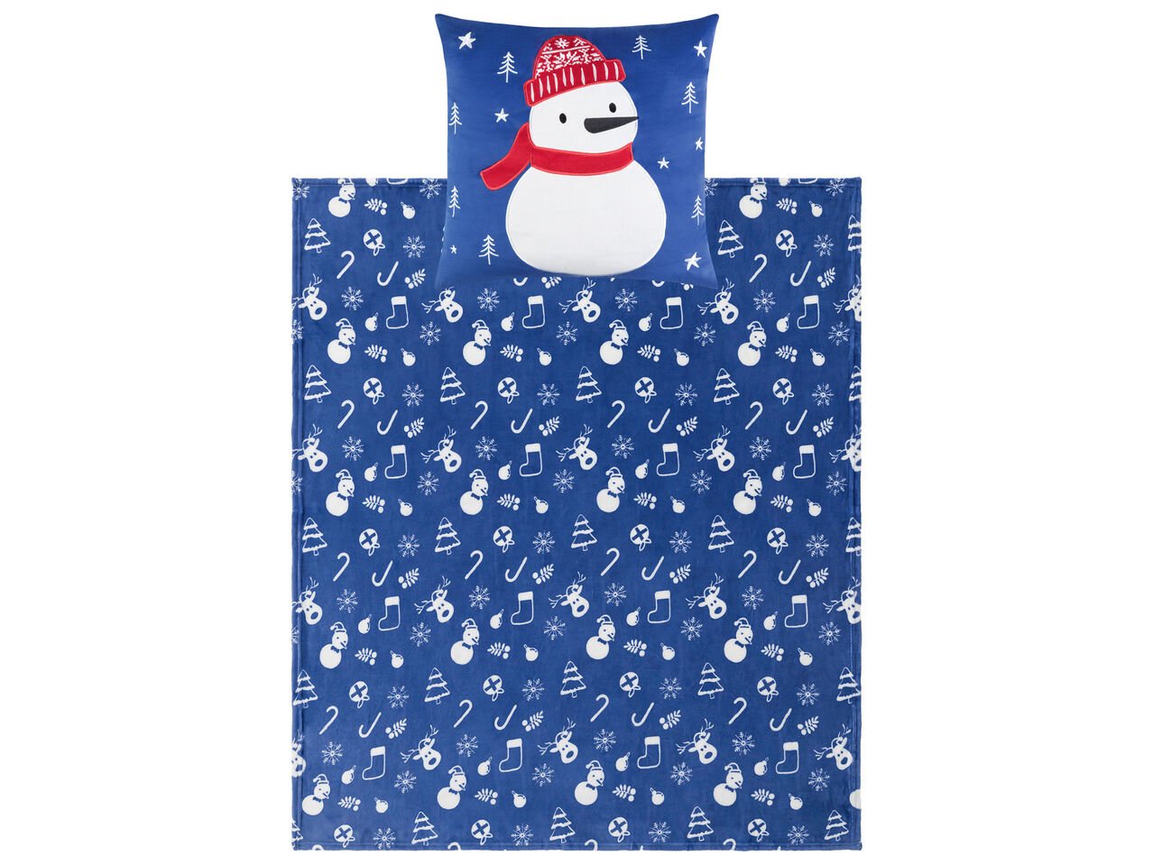 Coperta con cuscino decorativo