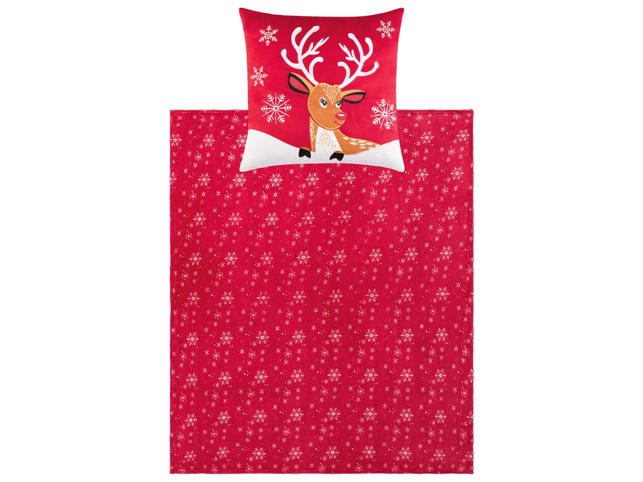 Coperta con cuscino decorativo