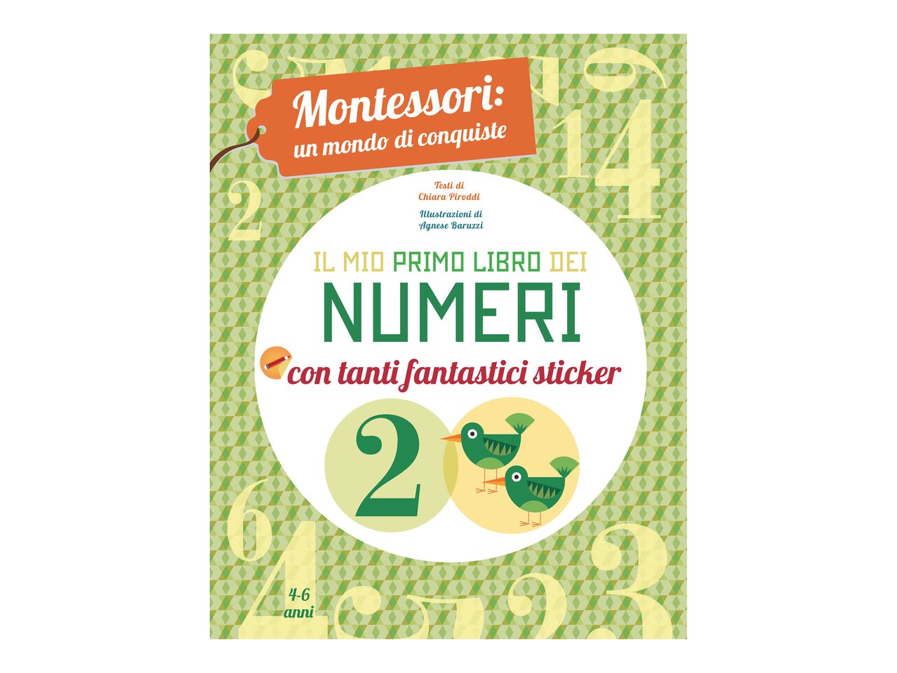 Libro con adesivi per bambini Montessori