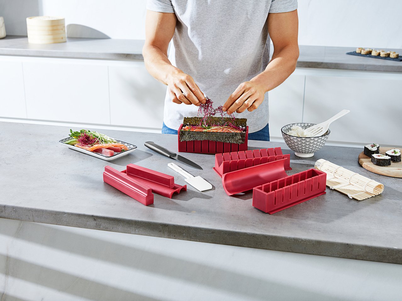 Kit preparazione sushi, 13 pezzi