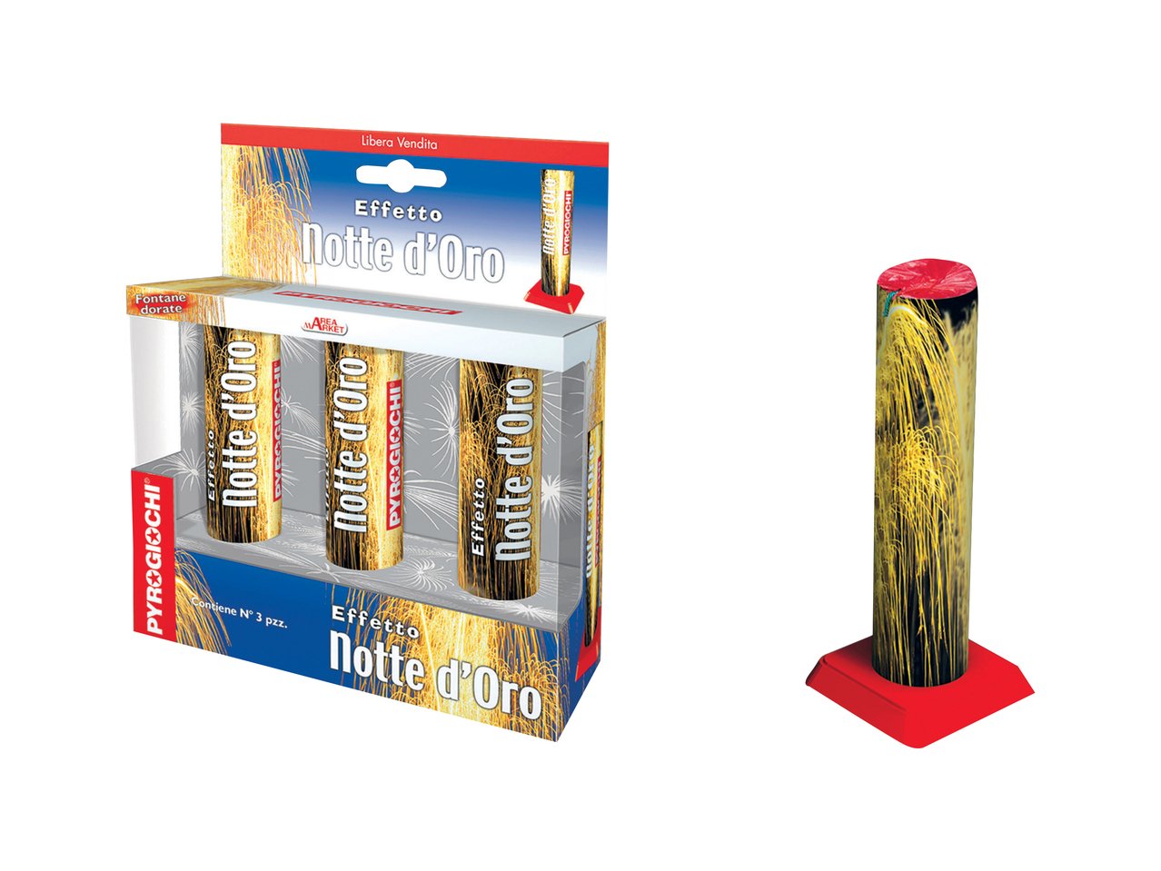 Fontana “EFFETTO NOTTE D’ORO”