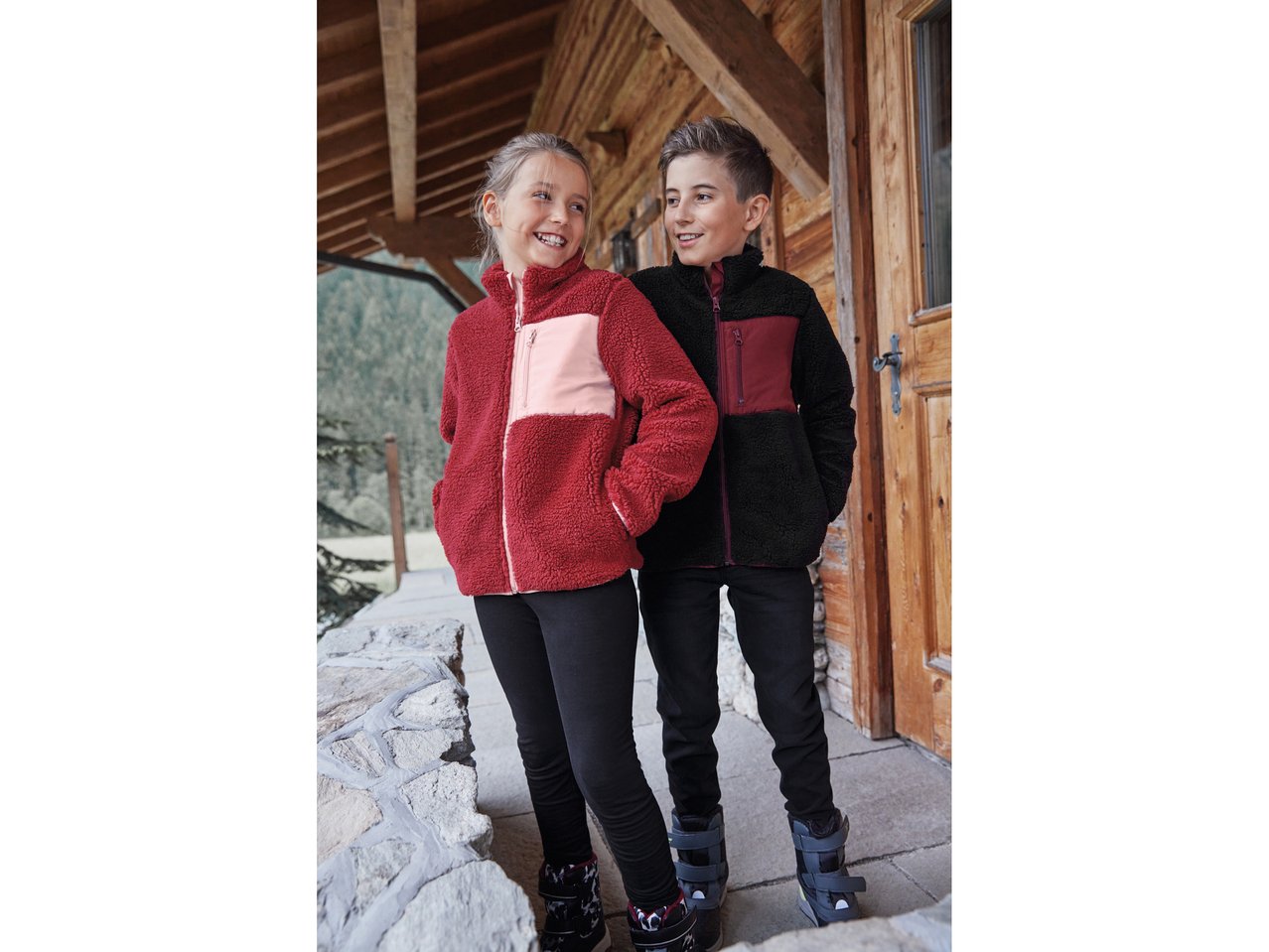 Giacca in pile da bambina