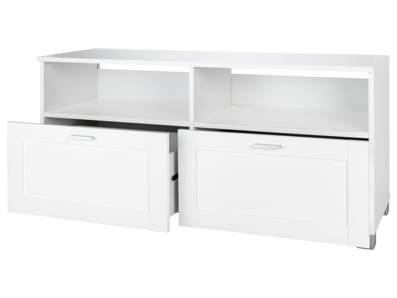 Mobile TV con 2 scomparti e 2 cassetti