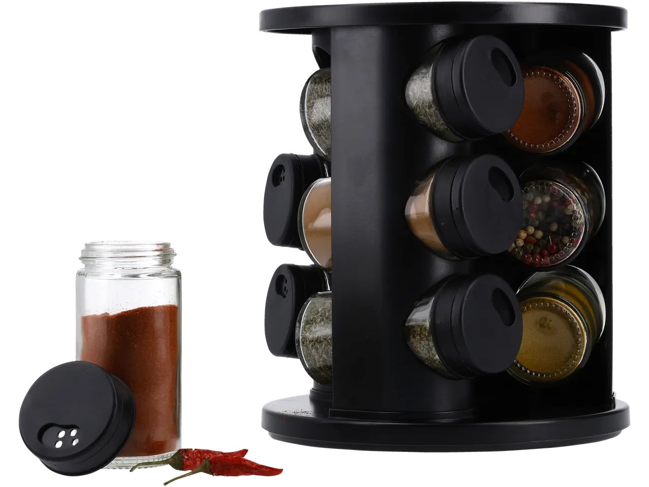 Portaspezie girevole, 10 pezzi