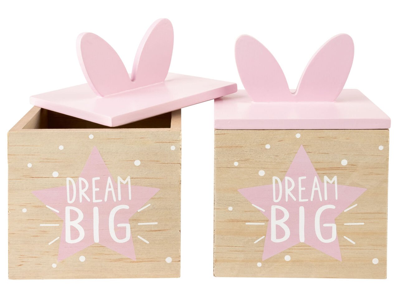 Set cornici portafoto, lavagnetta o scatola decorativa in legno