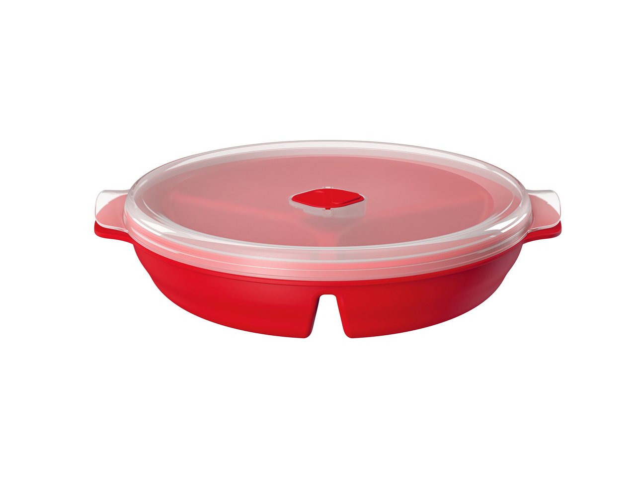 Cuociriso, vaporiera o piatto-menù per forno a microonde