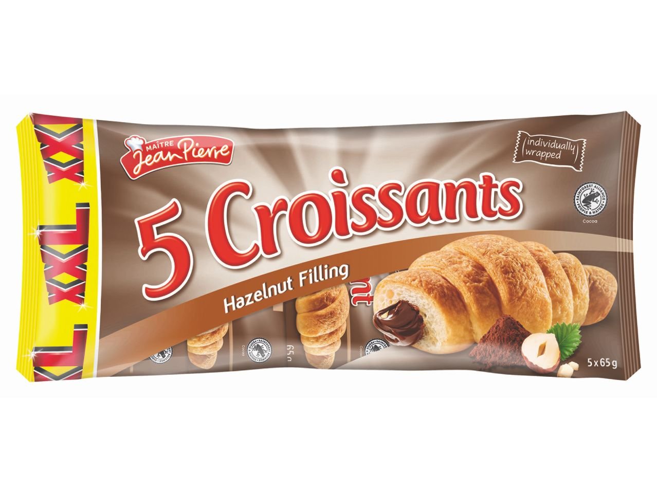 Croissant con crema alla nocciola