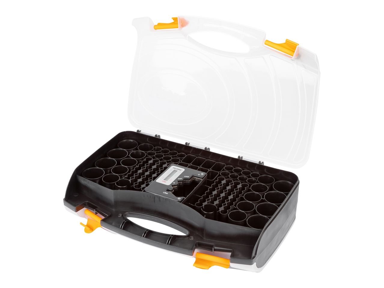 Valigetta porta batterie con tester