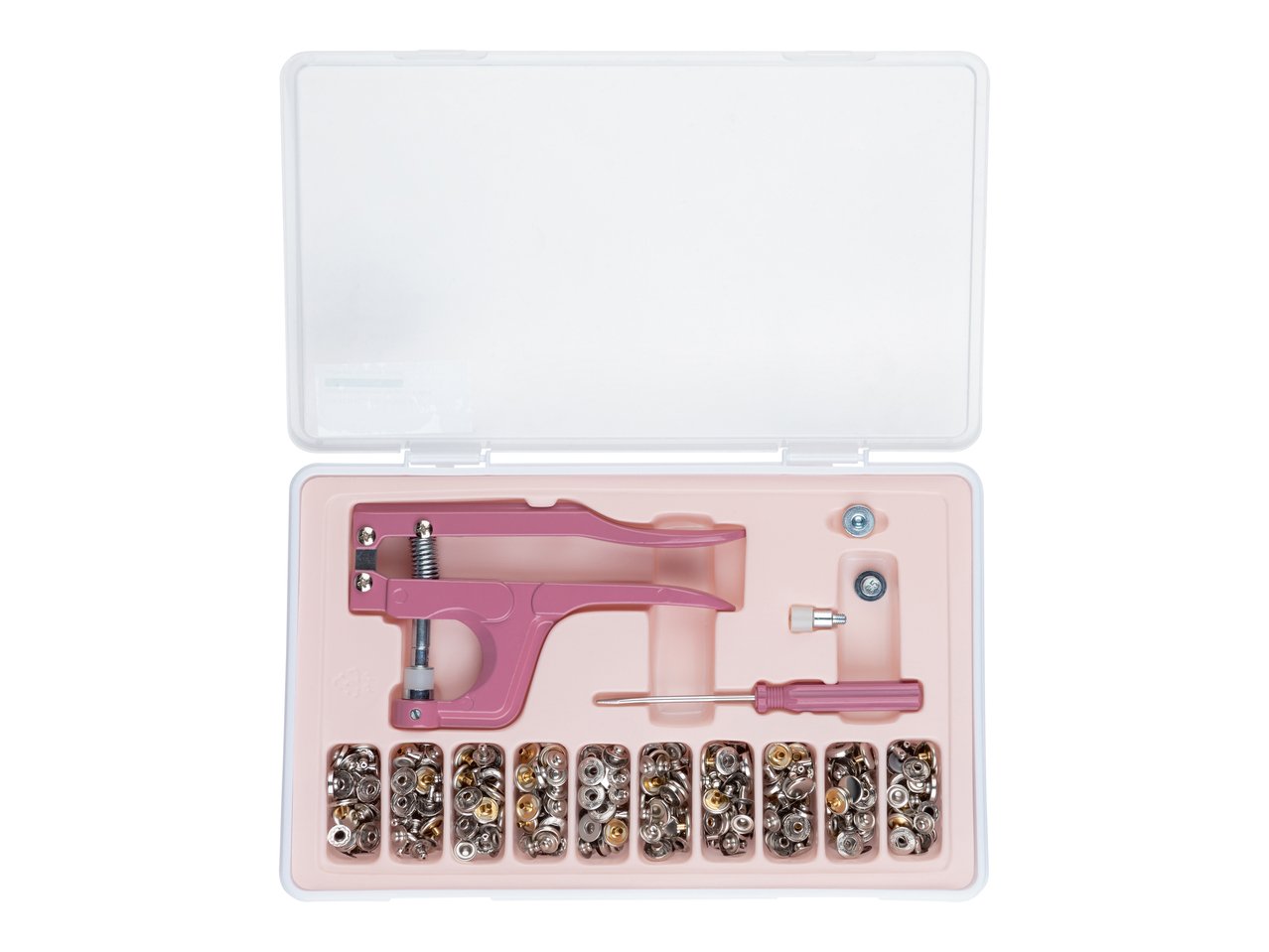 Set bottoni a pressione con pinza