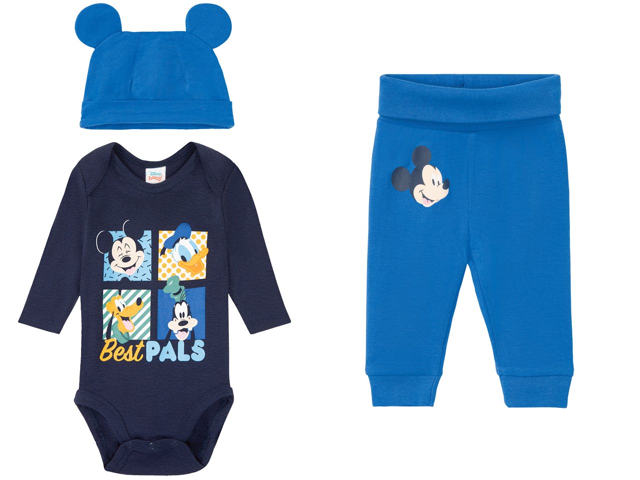 Coordinato per neonato "Winnie the Pooh, Mickey Mouse, Bambi"