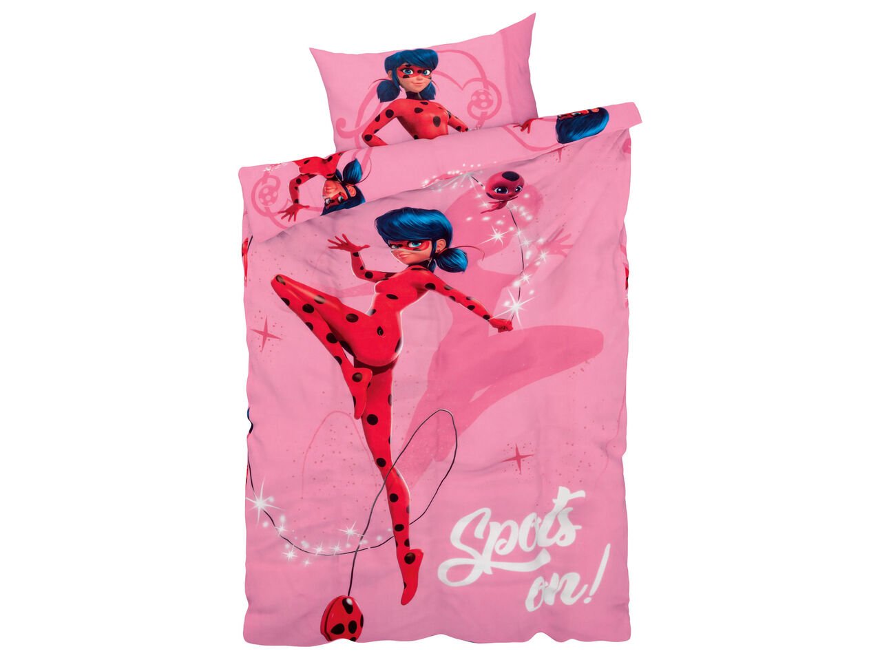 Parure copripiumino per bambini "Hello Kitty, Minions, Miraculous, Paw Patrol, Peppa Pig, Sam il Pompiere"