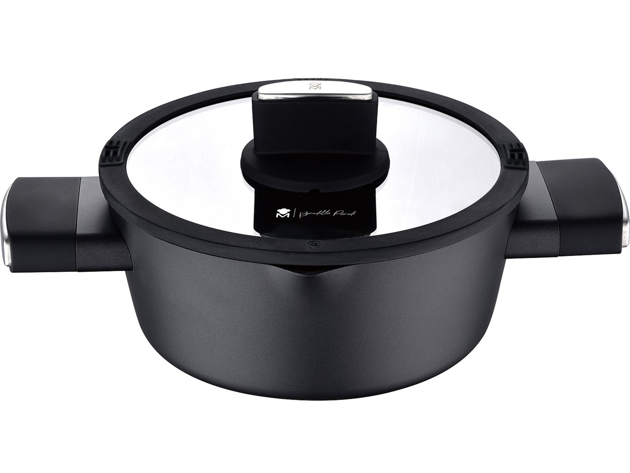 Casseruola con coperchio in vetro