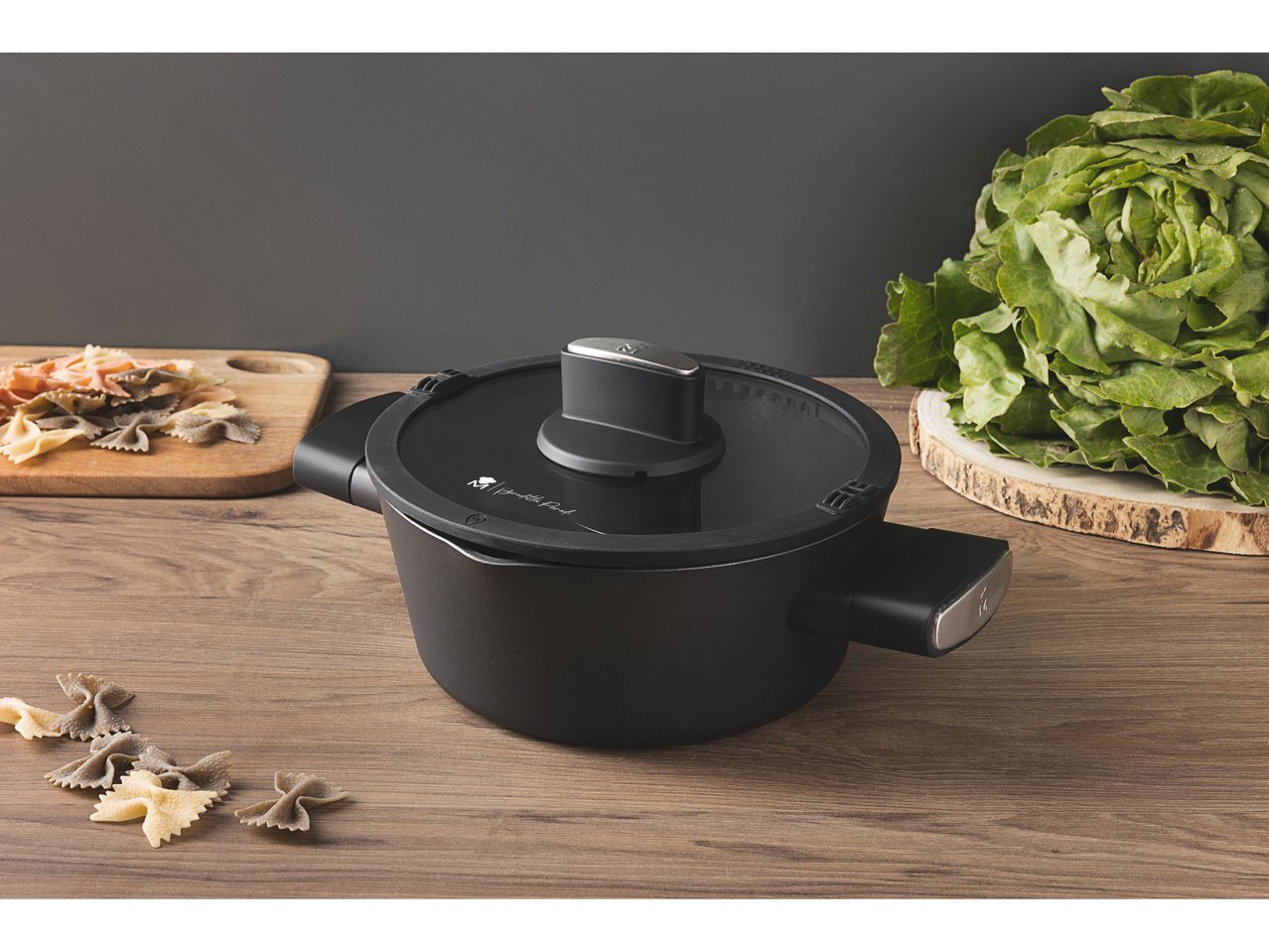 Casseruola con coperchio in vetro