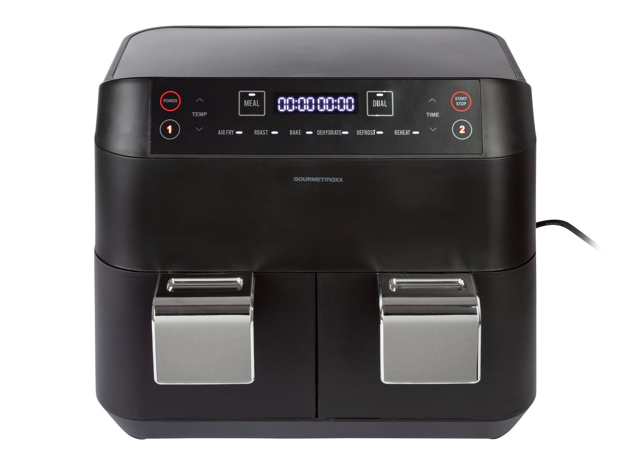 Friggitrice ad aria calda a doppio cestello