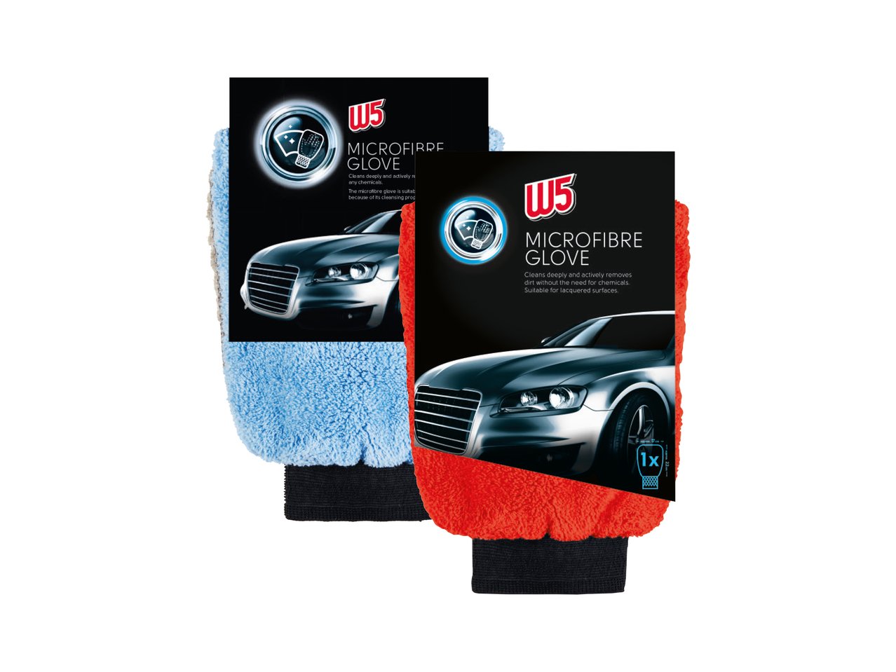 Guanto microfibra per pulizia auto