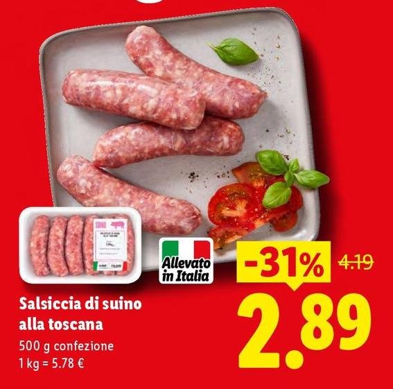 Salsiccia Di Suino Alla Toscana