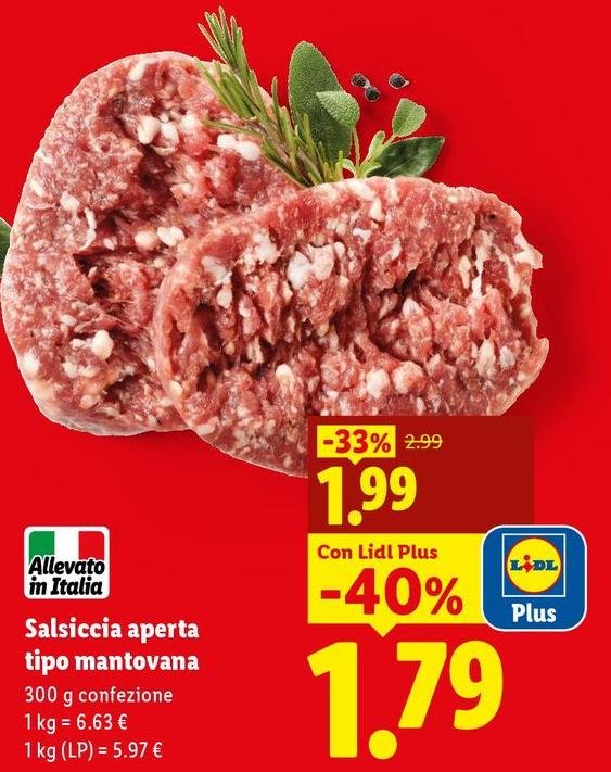 Salsiccia Aperta Tipo Mantovana