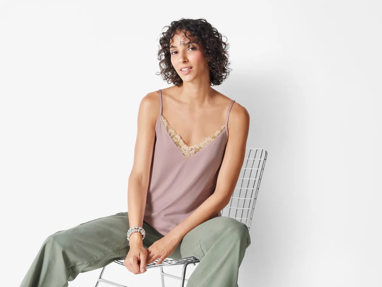 Canotta da donna con pizzo