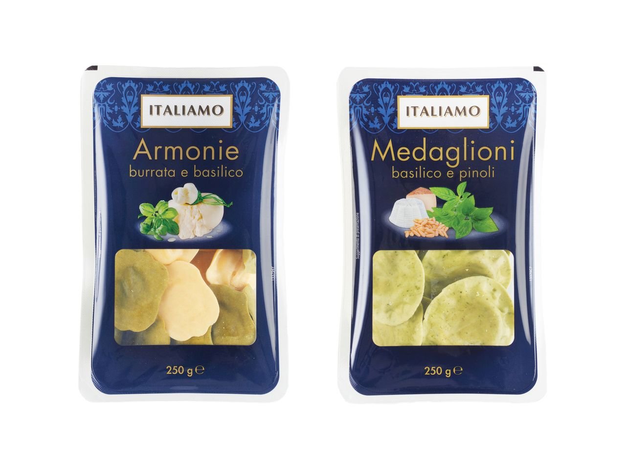 Medaglioni con basilico e pinoli o Armonie burrata e basilico