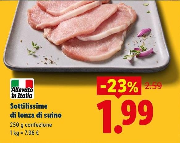 Sottilissime Di Lonza Di Suino