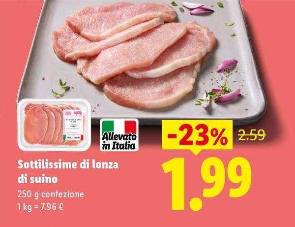 Sottilissime Di Lonza Di Suino
