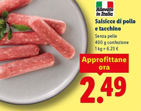 Salsicce Di Pollo E Tacchino