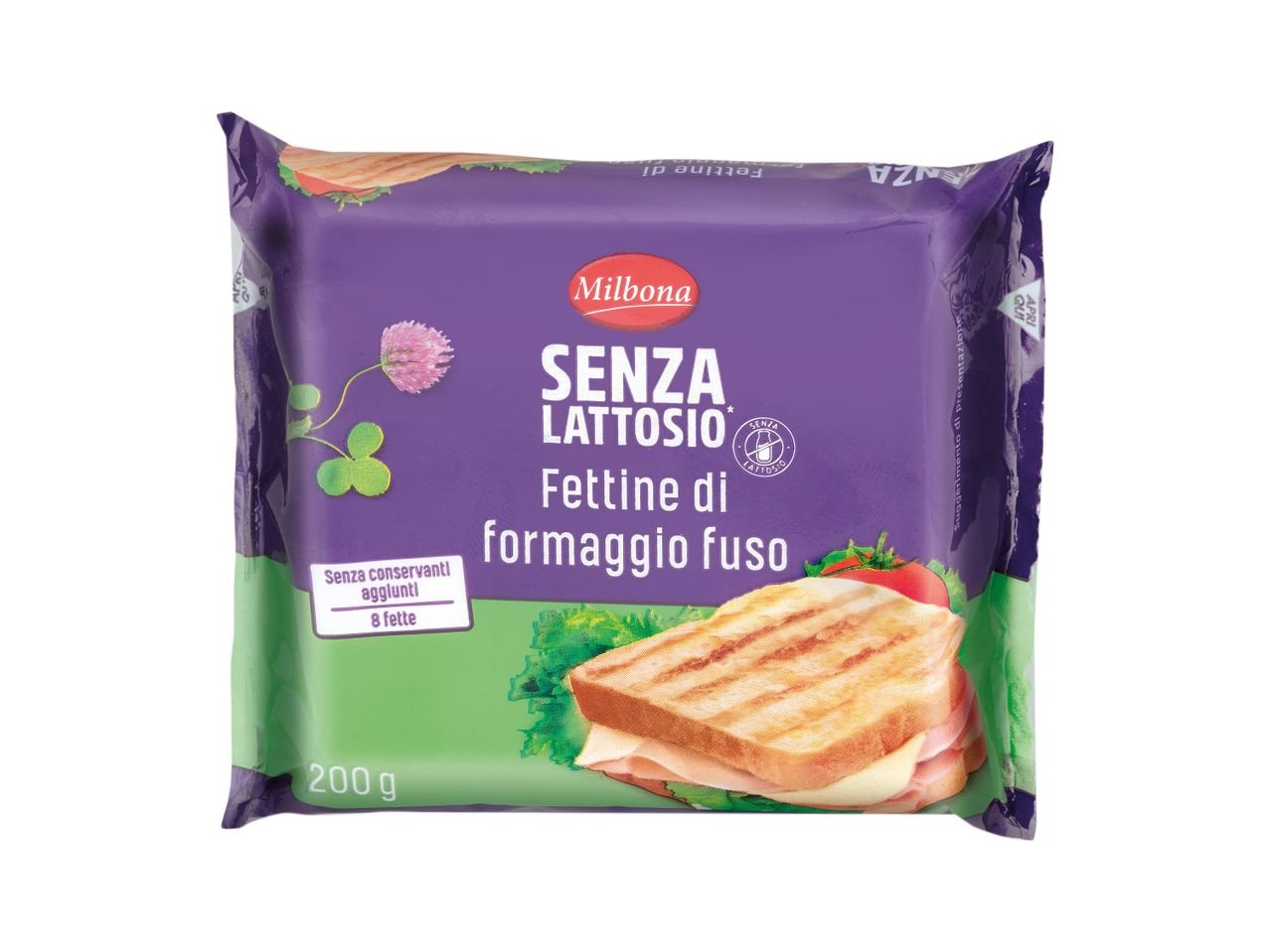 Formaggio Fuso Fettine Senza Lattosio