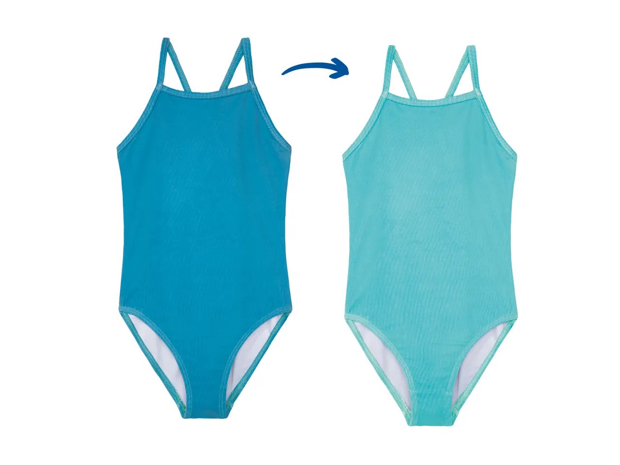 Costume intero cambia colore da bambina