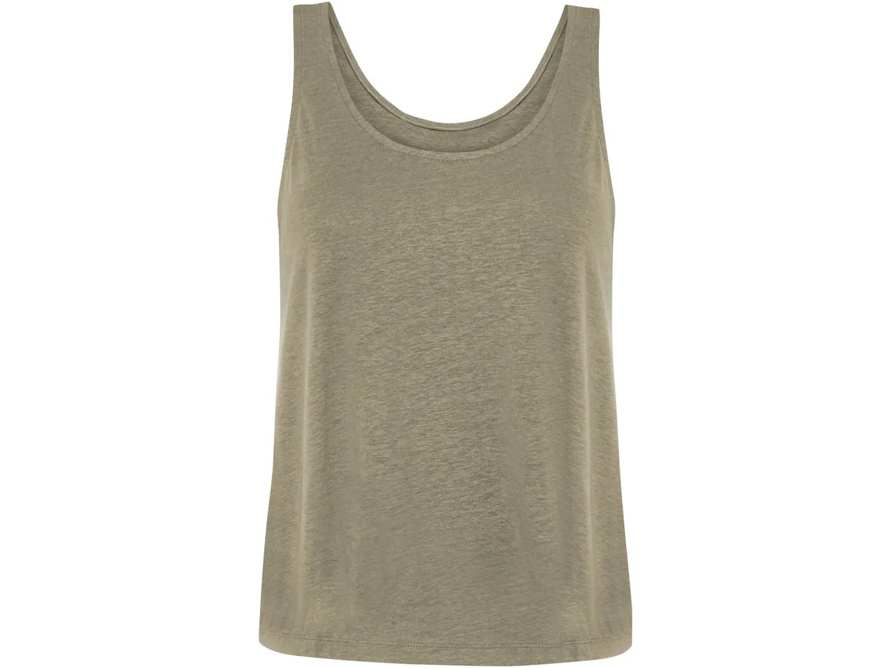Canotta in lino da donna