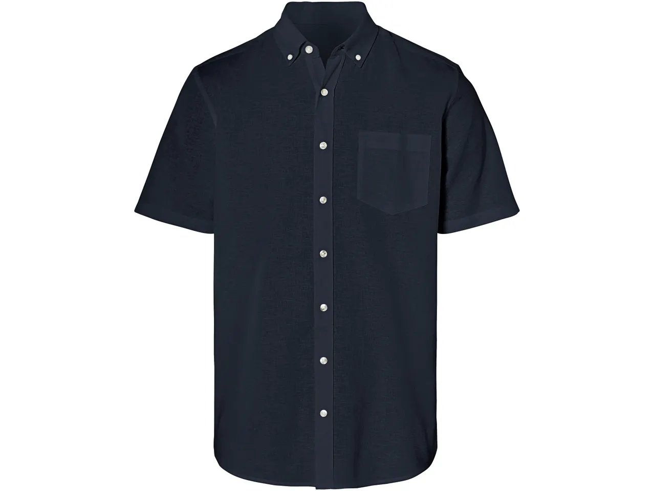 Camicia in lino a maniche corte da uomo