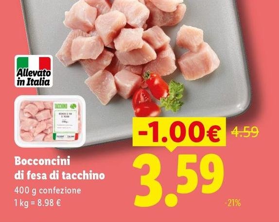 Bocconcini Di Fesa Di Tacchino