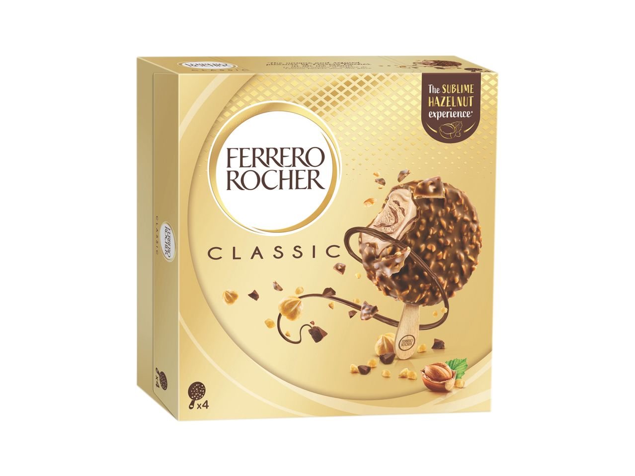 Gelato Ferrero Rocher alla nocciola