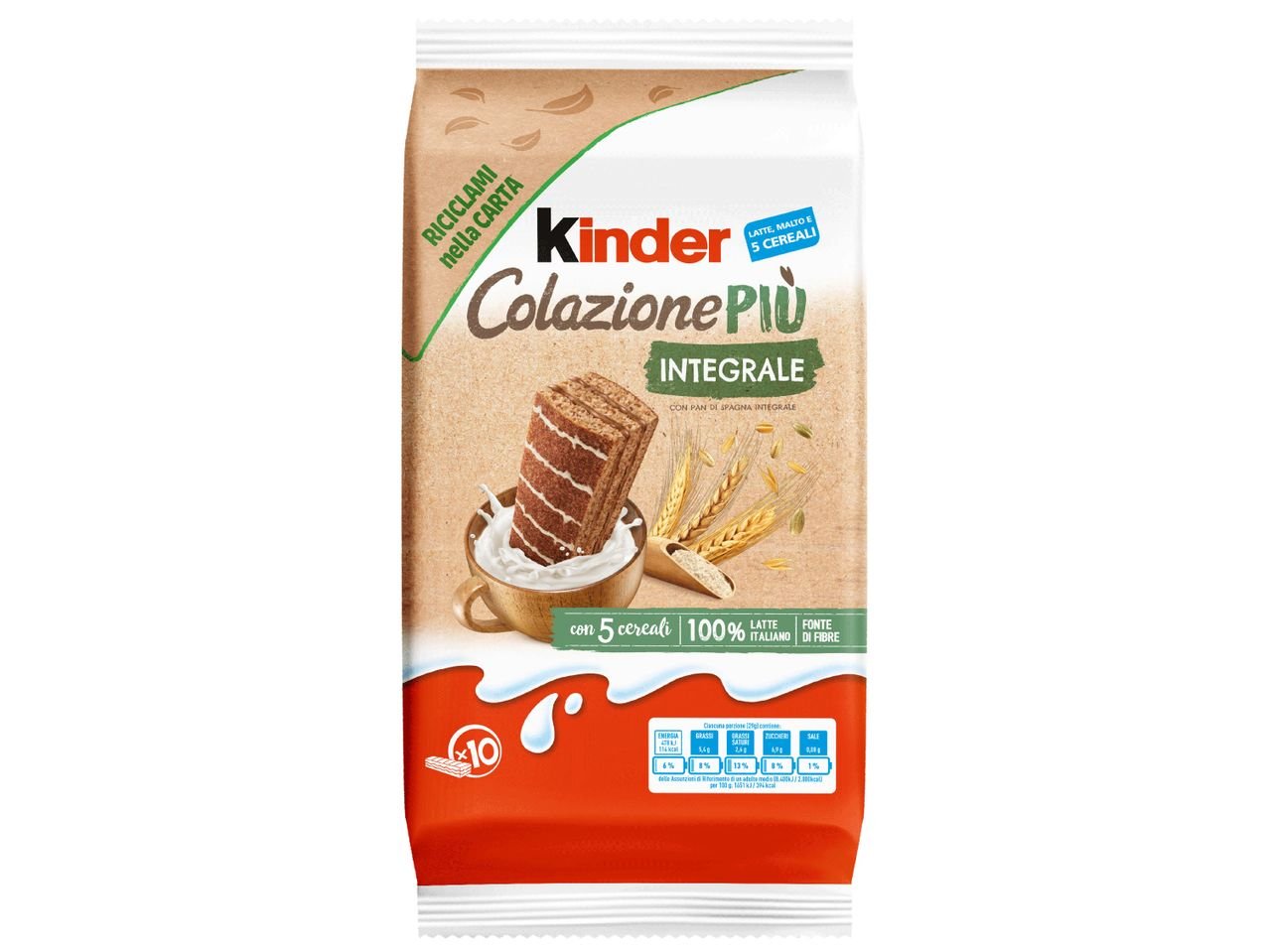 Kinder Colazione Più integrale