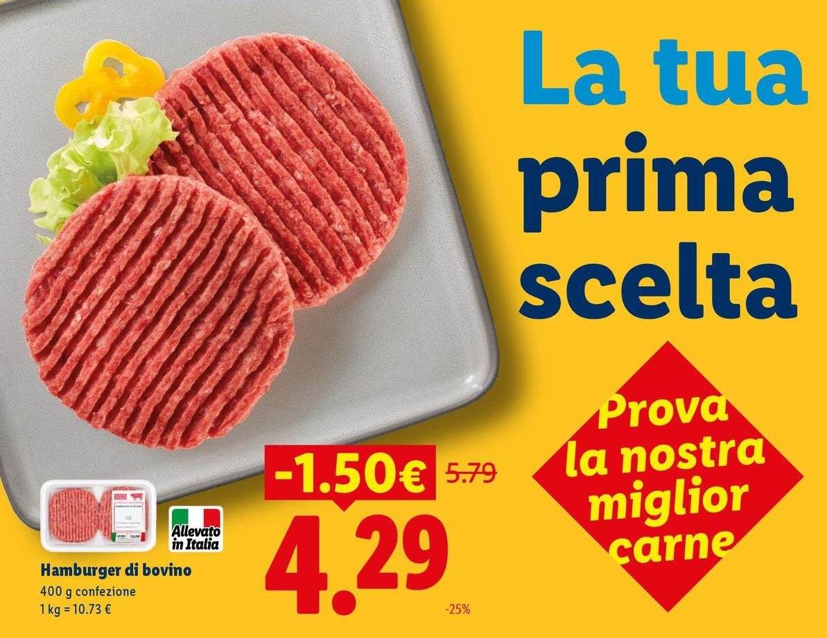 Hamburger Di Bovino
