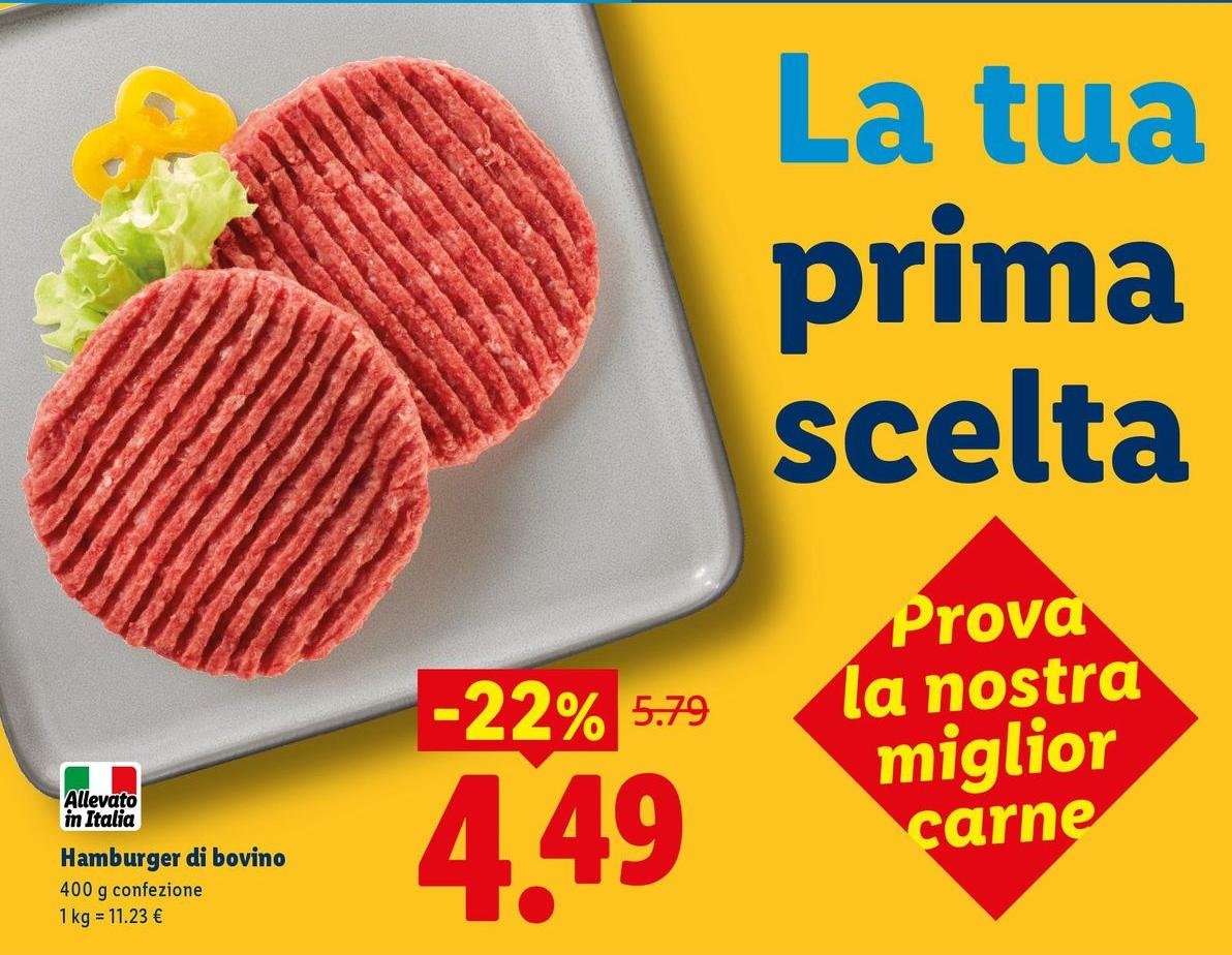 Hamburger Di Bovino