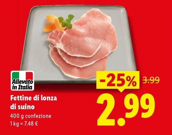 Fettine Di Lonza Di Suino