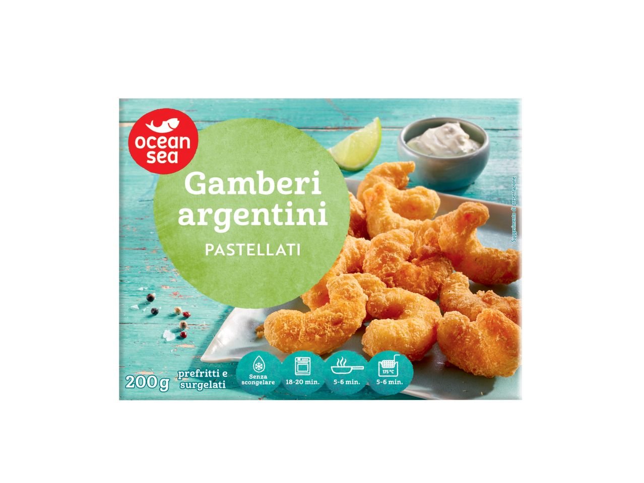 Gamberi argentini pastellati
