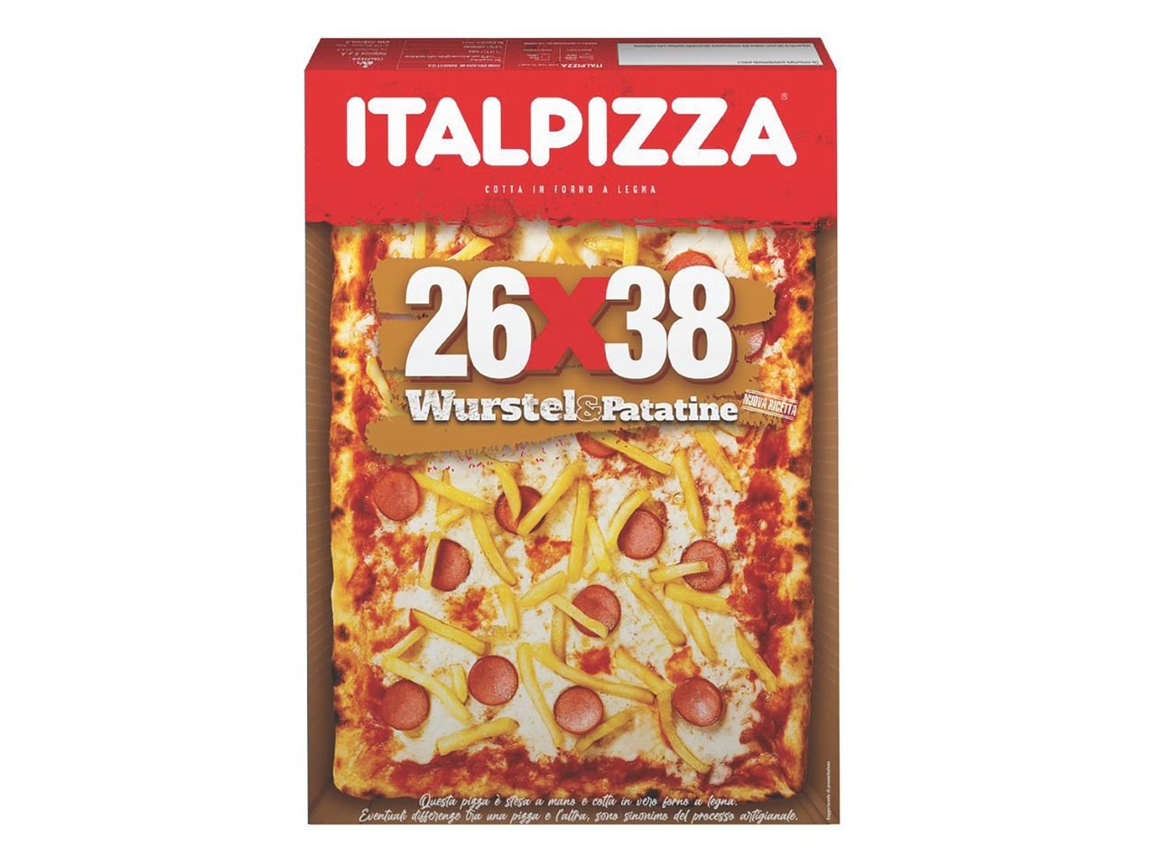 26x38 pizza Wurstel e Patatine