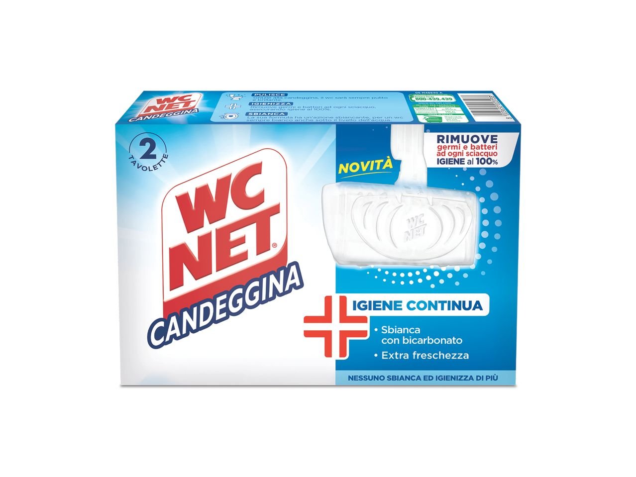 Tavolette per WC con candeggina